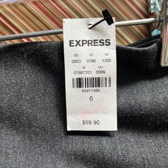 NWT EXPRESS Charcoal Gray Pencil Skirt/Size 6 - Picture 5 of 8